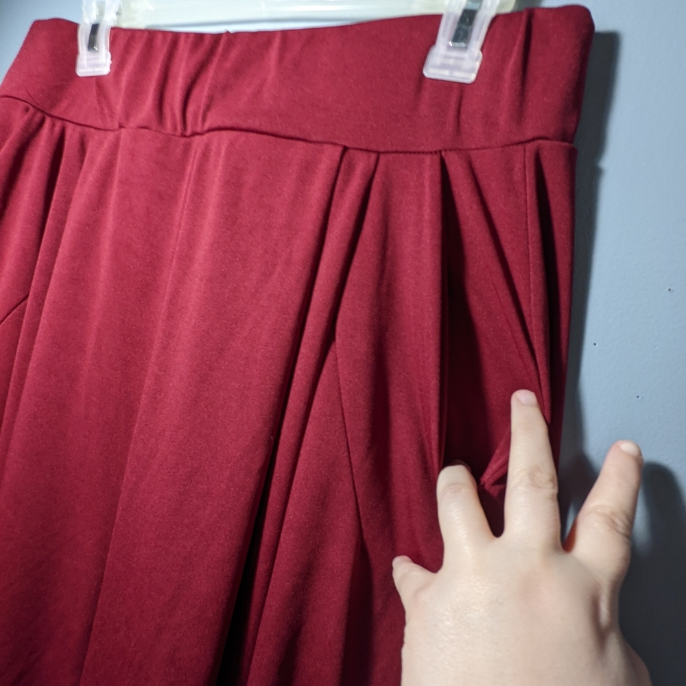Pleated Palazzo Pants
